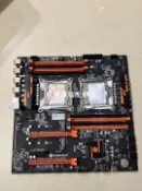 三和電腦配件店 華南金牌 x99 8d4 雙槽主板 千兆網路 ール CPU 插槽微損 仍完美運作 組裝電腦必選