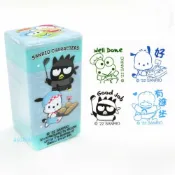 asdfkitty可愛家精品店 asdfkitty*三麗鷗 4層連續印章組-大眼蛙帕恰狗酷企鵝貝克鴨-卡通章/兒童獎勵章/裝飾卡片-香港正版商品