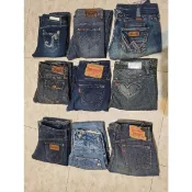 二手 牛仔褲 Levi's LEE BRAPPERS wrangler 藍哥 W24-W26 淺藍 刷破 深藍 直筒