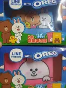 oreo line friends 熊大 兔兔 束口袋