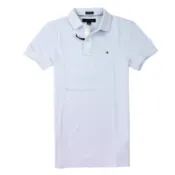 美國百分百【全新真品】Tommy Hilfiger Polo衫 TH 上衣 短袖 淡藍 網眼 Logo 男衣 S M號