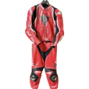 丹尼斯Dainese 兩截式防摔衣 車衣 重機防摔衣 防摔皮衣 皮衣 二件式紅色