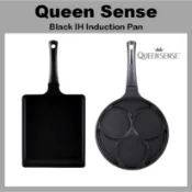 【Queen Sense】黑色IH感應蛋鍋蛋捲鍋21cm 3節煎鍋24cm韓式廚房