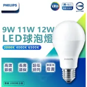 【現貨】PHILIPS 飛利浦 易省 燈泡 9W 11W LED燈泡 LED燈 白光 黃光 自然光 護眼