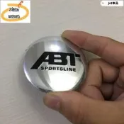 臺灣現貨  改裝 ABT 輪圈中心蓋貼紙 標誌 貼標56MM 福斯 vw golf polo lupo bora A