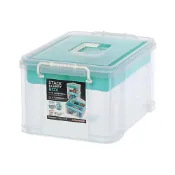 (店+)【KEYWAY 聯府】手提雙層整理箱15L-1入(收納箱 醫藥箱 分格零件箱 工具箱)