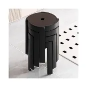 (店+)2025新款塑膠凳子加厚家用特厚現代簡約可疊放久坐舒服高圓凳板凳