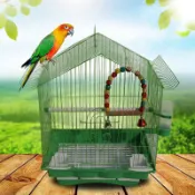 木語家居 鳥籠 虎皮鸚鵡子文鳥珍珠鳥牡丹相思鸚鵡鐵藝養殖小型外帶【MJ6188】