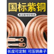 【新貨上架】免運 國標高壓接地線軟銅線 10/16/25/35/50平方透明軟線 電線銅芯電纜線
