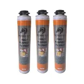 【RoLife 簡約生活】大容量發泡膠填縫劑A1A建築用900g-3罐組(900g/罐 PU發泡劑/補漏/補洞劑/填補/防水)