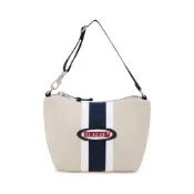 (店+)【TOMMY HILFIGER】AW0AW15944 美式復古街頭拼色徽章刺繡手提 聚酯纖維 手提包 女款