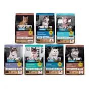 (店+)【Nutram 紐頓】貓飼料全系列 -T22/T24/S1/S5/I12/I17/I19 幼貓 老貓 全齡貓 挑嘴貓 飼料 5.4KG