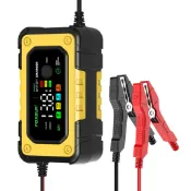 FOXSUR 汽車電池充電器智能功能大彩色顯示多重保護 100-240V 適用於 12V SUV RV 摩托車卡車