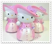 ♥小花花日本精品♥ Hello Kitty 薰香燈 擴香組 艾碧典藏薰香燈 粉色 站姿 蝴蝶結 33183701