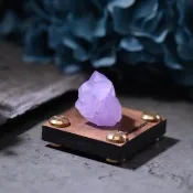 【SmileRocks 石麥】紫羅蘭紫水晶簇 No.104540274(附SmilePad 4.5X4.5底板)