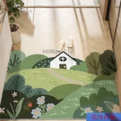 【熱銷】進門傢用絲圈地毯 小清新玄關可裁剪腳墊 大門口蹭土墊子 門口地墊 颳泥地墊 玄關地墊 絲圈地墊 線圈地墊