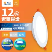 【DANCELIGHT舞光】LED崁燈/嵌燈 15CM嵌孔 12W/16W索爾  2年保固 含快速安裝接頭