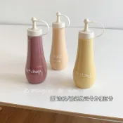 熱銷新品🔥【1.7萬人收藏】日式傢用擠醬瓶擺攤番茄醬擠壓瓶廚房便攜醬料瓶蠔油分裝調料罐