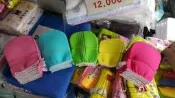  韓國進口 去角質手套／搓澡布