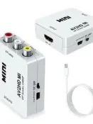 【沐川專供】AV轉HDMI轉換器三色線機頂盒DVD遊戲機接高清電視機轉接線音視頻