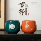 古鉢茶洗日式陶瓷家用茶渣缸水盂茶盂建水茶水缸功夫茶道配
