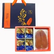 【華得水產】炭烤野生烏魚子禮盒2組(3兩x2片+一口烏魚子4兩 春節禮盒 送禮)