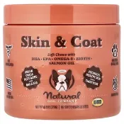 【iHerb】Natural Dog Company, 皮膚和皮毛，適用於所有年齡的狗狗，90 片軟咀嚼片，9.5 盎司（270 克）