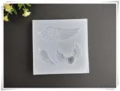☆荳荳龍~DIY手作黏土☆ 愛心翅膀 天使之翼翅膀 滴膠模 鏡面水晶膠模具