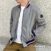 (店+)【TOMMY HILFIGER】男生外套 飛行外套 防潑水 內磨毛 風衣外套