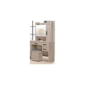 (店+)【新荷傢俱工場】26T 307 工業風淺灰橡紋2.7尺化妝桌 2.7尺三斗櫃 梳妝台 三抽櫃 化妝台