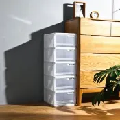 【HOUSE 好室喵】白色小方塊五層收納櫃45L(S尺寸)
