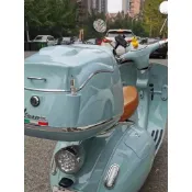 【台灣出貨】適用偉士牌Vespa150春天衝刺機車尾箱gts300改裝後尾箱頭盔包