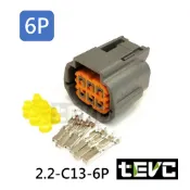 《tevc電動車研究室》2.2 C13 6P 防水接頭 NISSAN TEANA 節氣門接頭 插頭 快速接頭 車用 母端