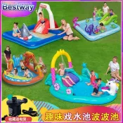 限時下殺~ BESTWAY 兒童充氣游泳池家用海洋球池洗澡池室外噴水池戲水池