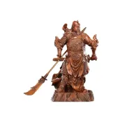 (店+)新品｜ 紫銅關公立像家居辦公室武財神站像關二爺銅工藝品｜開業禮品｜｜YY8211