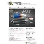 誠一機研 黃蜂管 Bumblebee PT1 多邊鈦 碳纖排氣管 改裝 五代勁戰 125 FORCE 155 SMAX