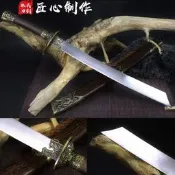 【可開發票】【現貨 免運 可開發票】龍泉劍一體錳鋼鍛打龍虎大古風鎮宅寶戶外防-身冷兵-器未開刃