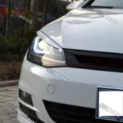 福斯 VW GOLF7/7.5 GOLF 7 GOLF 7.5 專用 大燈裝飾燈眉 大燈燈眉 飾板 改裝 憤怒臉