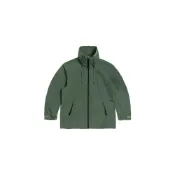 (店+)【The North Face】北面THE NORTH FACE Urban Exploration 先鋒設計 寬鬆防風可收腰立領夾克 女款 綠色