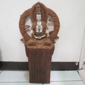 [ 廣緣 ] 石灣陶   水月觀音+心經    **可議價**