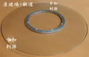 【利源有店面】全新品【強化圓玻璃】90公分  3尺玻璃 + 45公分 軌道 轉盤 轉台 洽談 餐桌適用