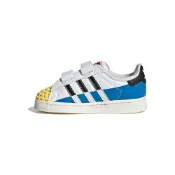 (店+)【adidas 愛迪達】IF2913 adidas originals SUPERSTAR CF 舒適百搭 透氣 低幫 學步鞋 白藍色 嬰幼童