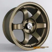 【中清路輪胎旗艦店】HellaFlush 海拉風 類RAYS TE37 15吋 4X100 8J ET25 古銅