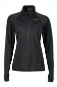 ├登山樂┤美國Marmot Neothermo 1/2 Zip 女款彈性保暖透氣中層衣/排汗衣 黑#89760-0001
