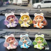 🍂剛剛好🍂初音來瞭 櫻花熊手辦 汽車載 創意動漫 蛋糕擺件通 女性公仔模型XI