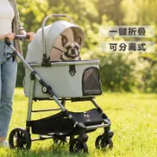 免運 寵物推車 寵物推車輕便可分離折疊中小型犬遛狗貓手推車外出便攜式