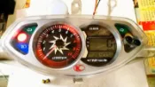 光陽機車，G4，VP125機車液晶儀表淡化用偏光片，偏光膜，上下偏光(下偏光為90%銀底)3片一組
