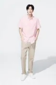 【Lativ】牛津短袖襯衫-男