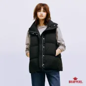 BRAPPERS 女款 立領寬版羽絨背心-黑