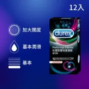 【Durex 杜蕾斯】雙悅愛潮裝衛生套/保險套1盒(12入)